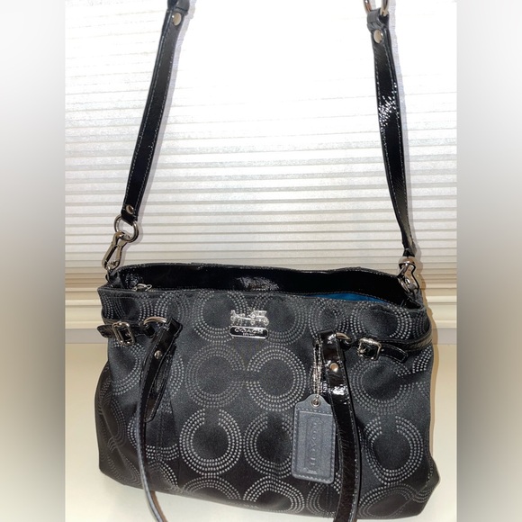 Designer Coach Bag- Madison Op Art Shoulder, Hand, CrossBody Bag no dust bag - Picture 2 of 12